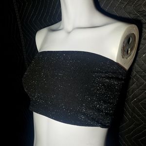 Black Sparkle Bandeau
